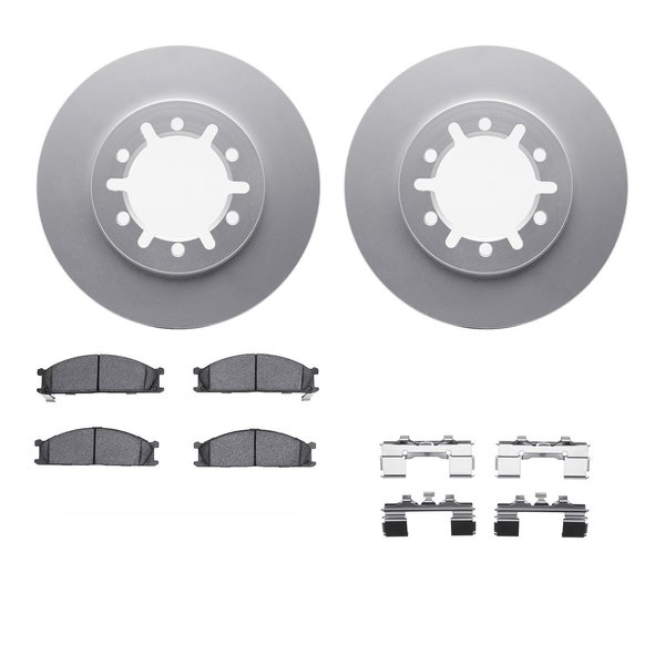 Dynamic Friction Co 4312-67006, Geospec Rotors with 3000 Series Ceramic Brake Pads includes Hardware, Silver 4312-67006